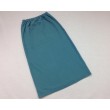 Wms Long Slit Skirt Teal